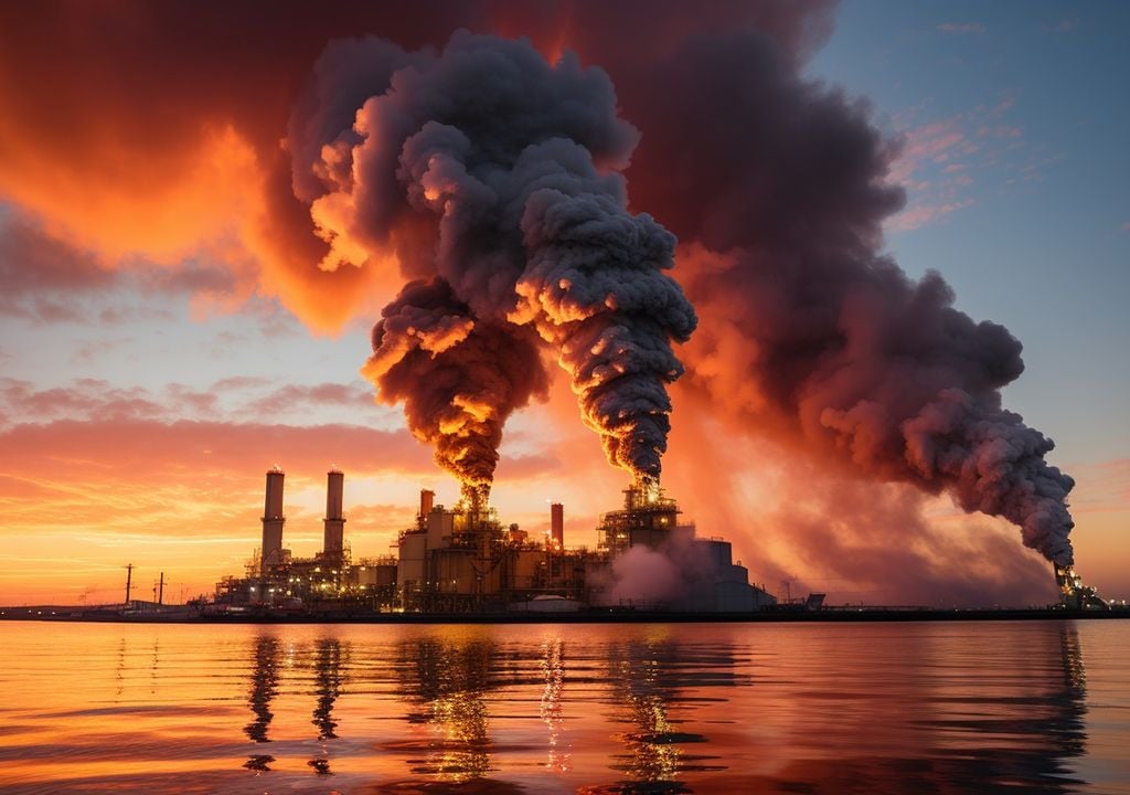 Industrias frente al mar y emisiones de gases de efecto invernadero