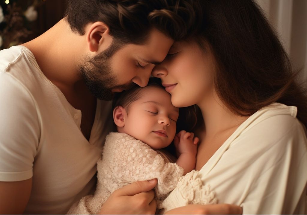 Mujer, hombre y bebé Mujer, hombre y bebé