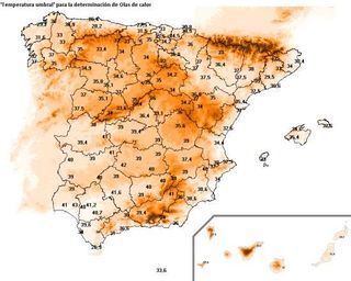 Estudio sobre las olas de calor en España desde 1975