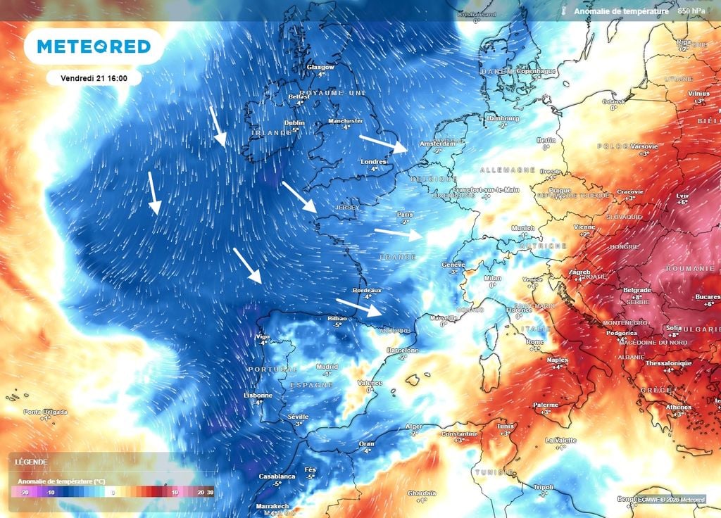 Une masse d'air océanique chassera les fortes chaleurs à partir du jeudi 20 août