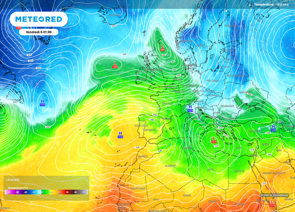 Pas de flux de sud ou sud-ouest très durable en perspective.