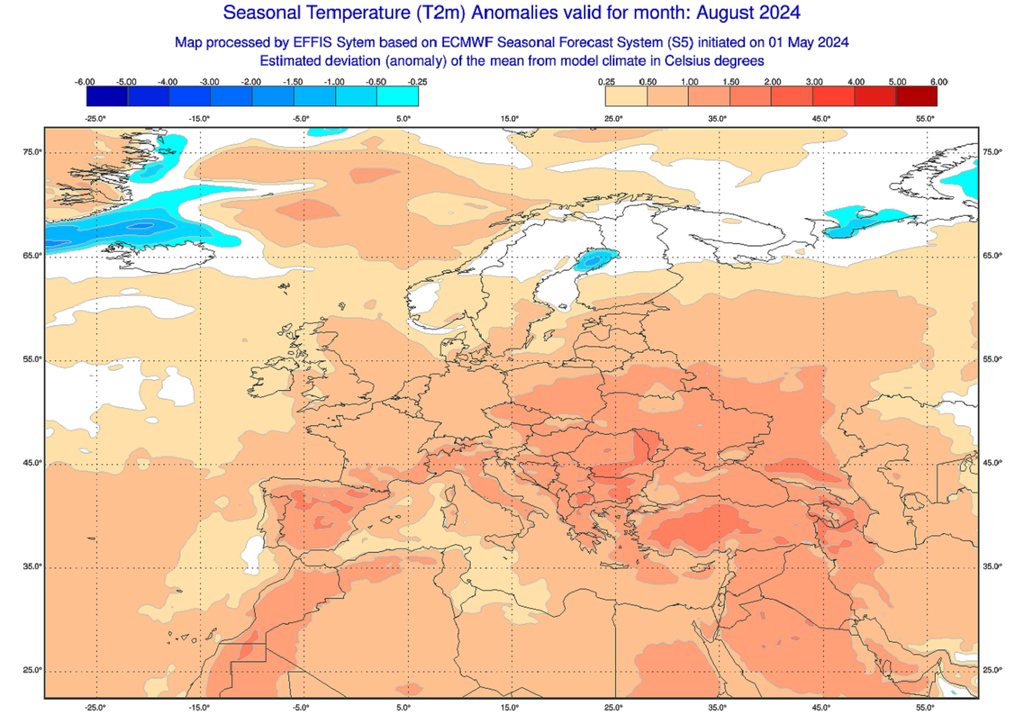 Août s'annonce comme le mois de l'été le plus chaud et le plus sec sur l'ensemble du territoire, selon le dernier scénario délivré par le modèle européen.
