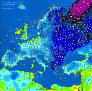 Europa tirita de frío: nevadas en zonas del Mediterráneo y Centro Europa