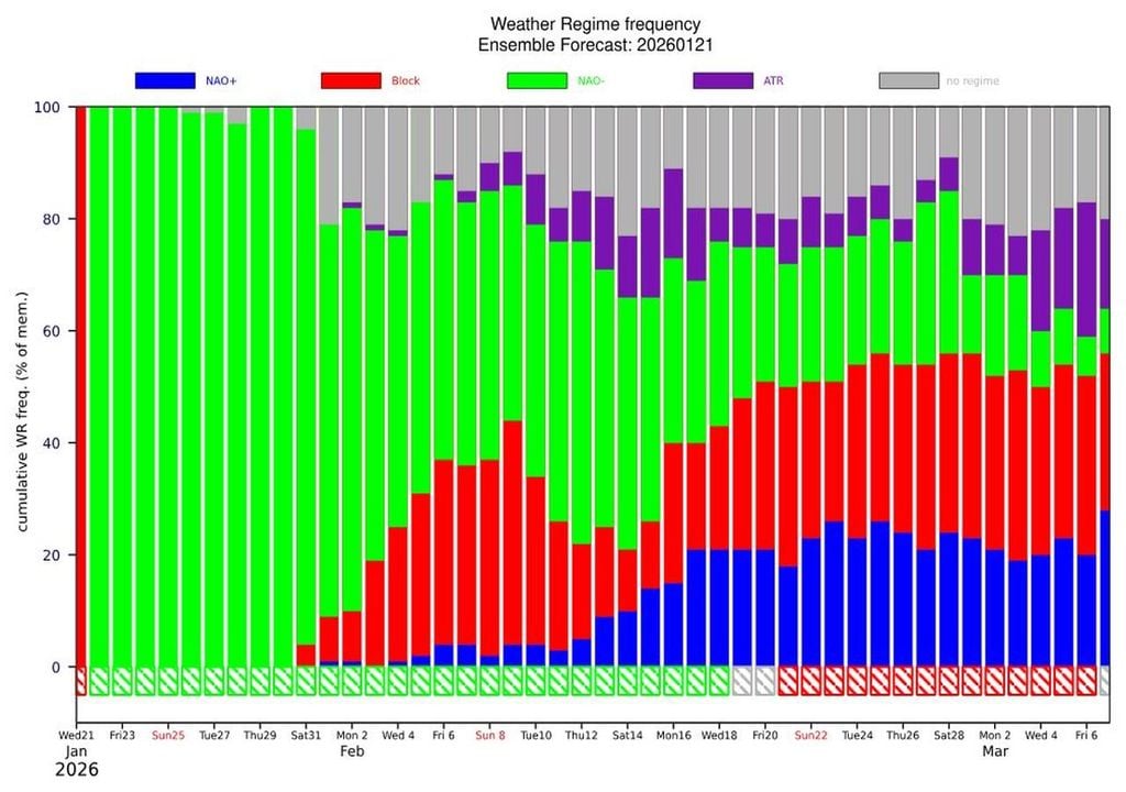 Die neuste Februar-Prognose deuten auf extreme Wetter-Überraschungen im Februar 2026 hin. Quelle: Europäisches Wettermodell ECMWF
