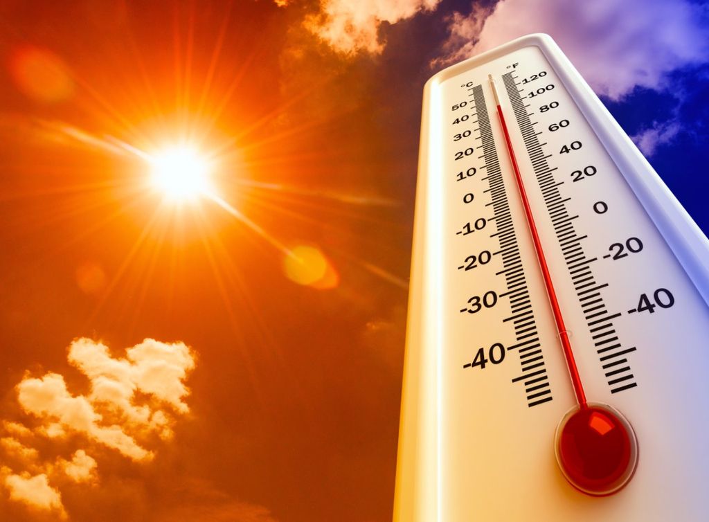 Sweltering summer temperatures have nudged well northward in August.