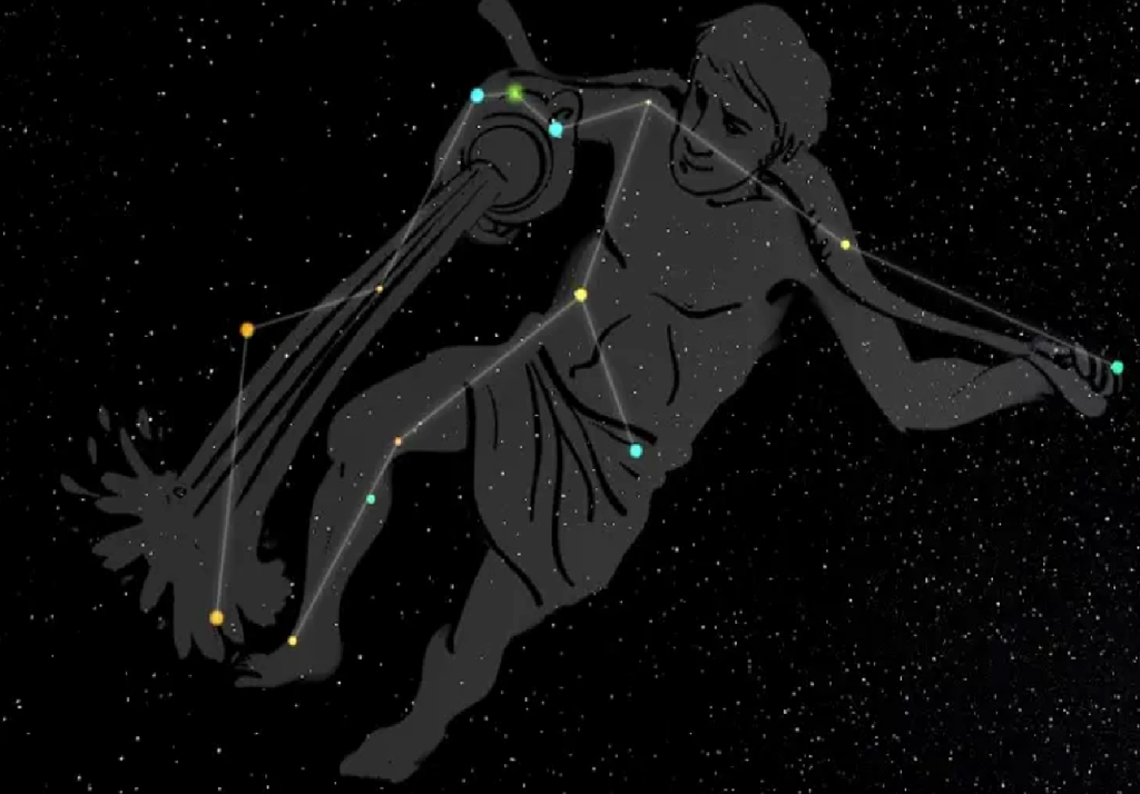 Sebbene famosa, la costellazione dell'Aquario è difficilmente individuabile essendo costituita da stelle relativamente poco brillanti.