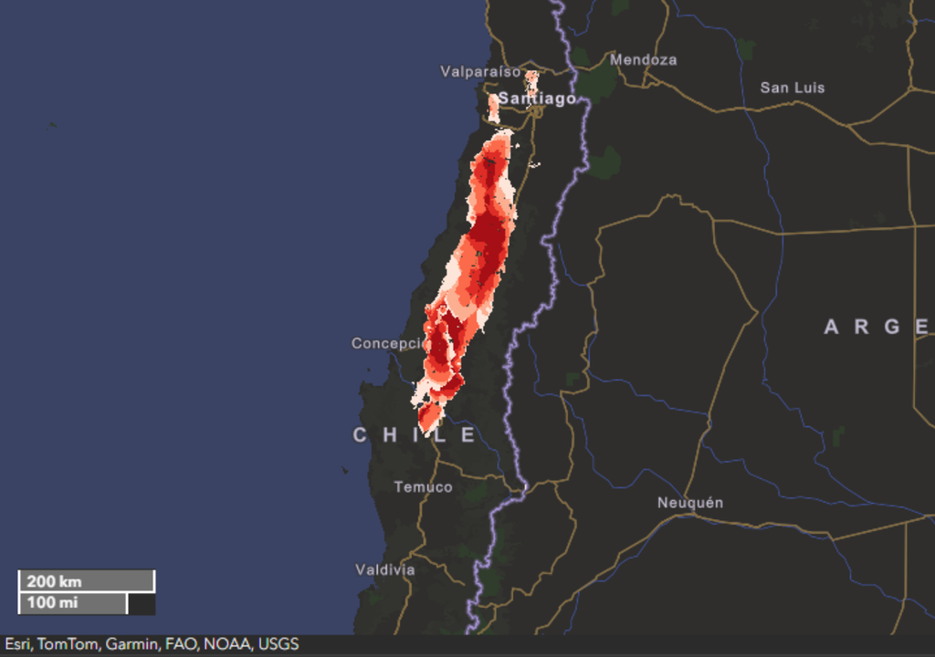 áreas con botón rojo