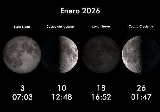 Eventos astronómicos en enero de 2026: el cielo arranca el año con  espectáculos imperdibles y la "Superluna del Lobo"