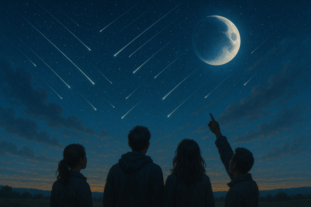 personas mirando el cielo y eventos astronómicos. personas mirando el cielo y eventos astronómicos.