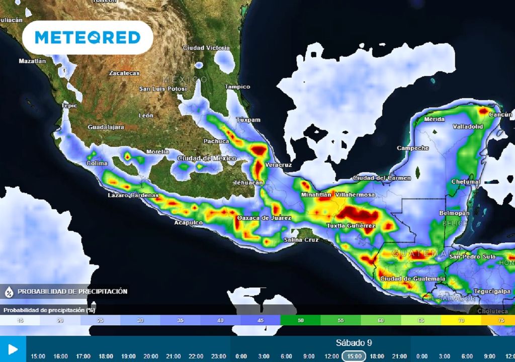 Modelo ECMWF - Probabilidad de precipitación Modelo ECMWF - Probabilidad de precipitación