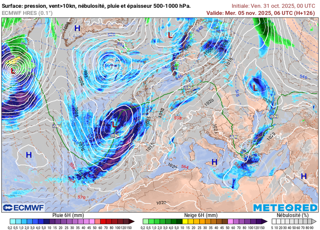 L'activité dépressionnaire devrait se renforcer sur le proche-atlantique.