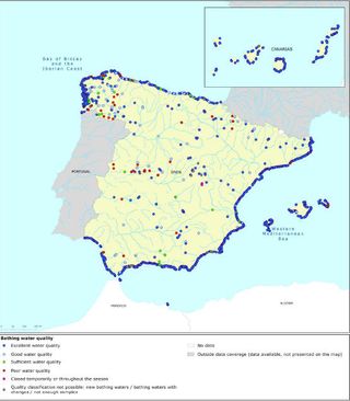 Excelente calidad del agua en la mayor parte de las zonas de baño de Europa