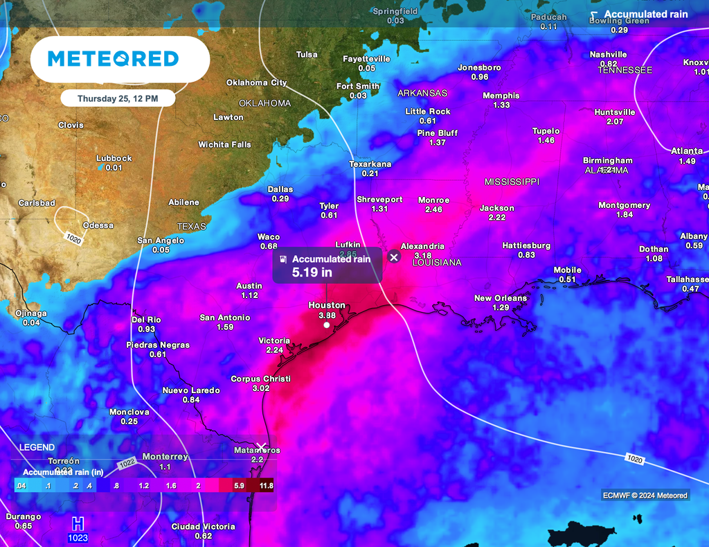 accumulation through Thursday