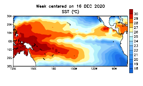 Existe 60% de probabilidad de una transición de La Niña a ENSO-Neutral