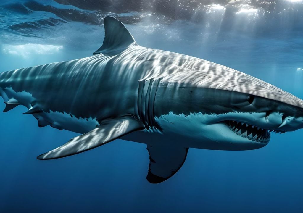 El megalodón es el tiburón más grande que jamás haya existido.