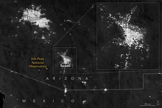 Experimentando con las luces nocturnas de Tucson