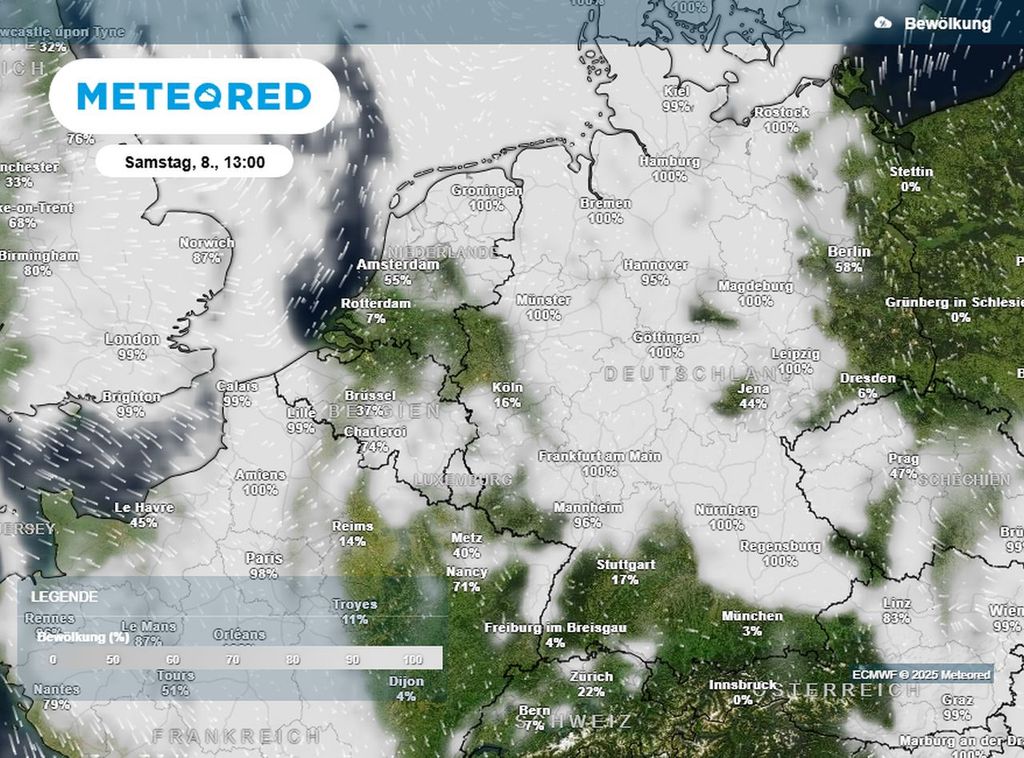 kaum Sonne, wetter, Samstag