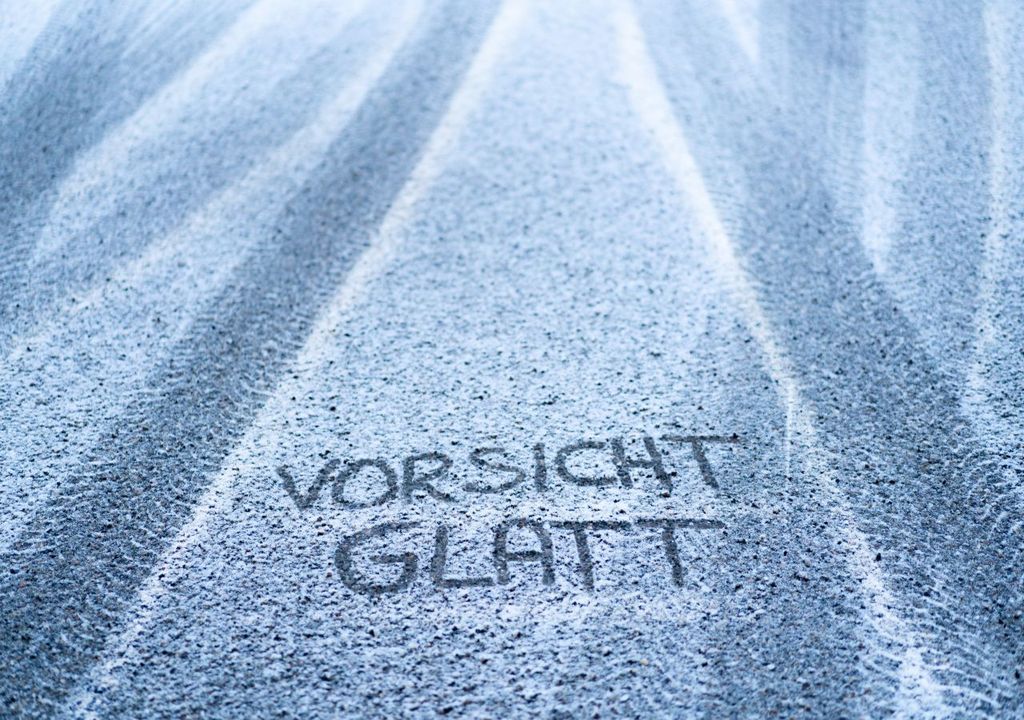 glätte, wetter, deutschland glätte, wetter, deutschland