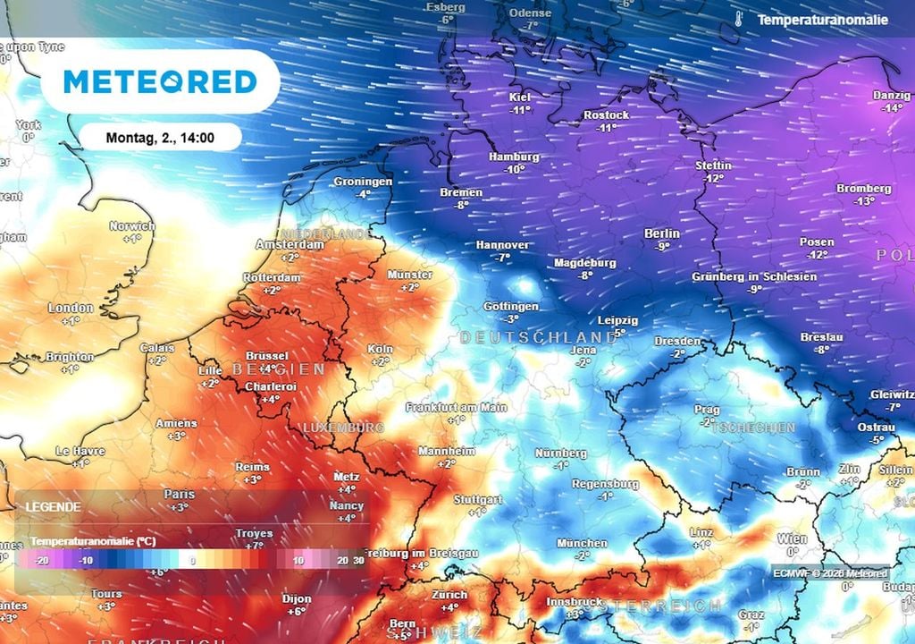 Wetterzweiteilung in Deutschland: Eisiger Nordosten vs. milder Südwesten. Doch wie geht es weiter?