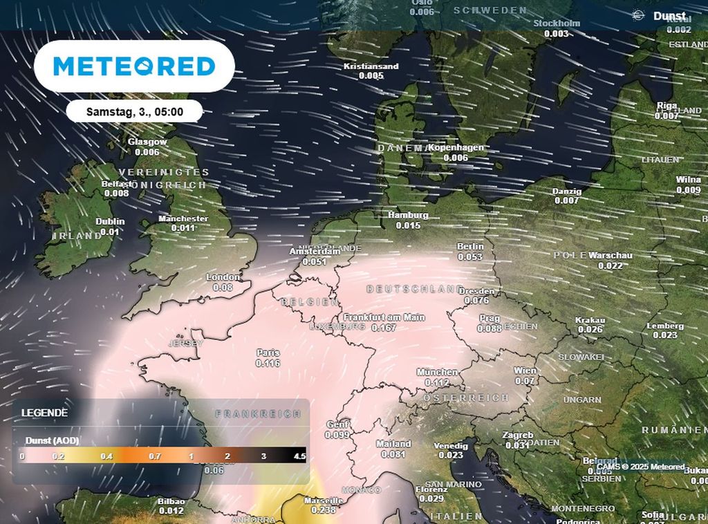 staubwolke, deutschland, sahara