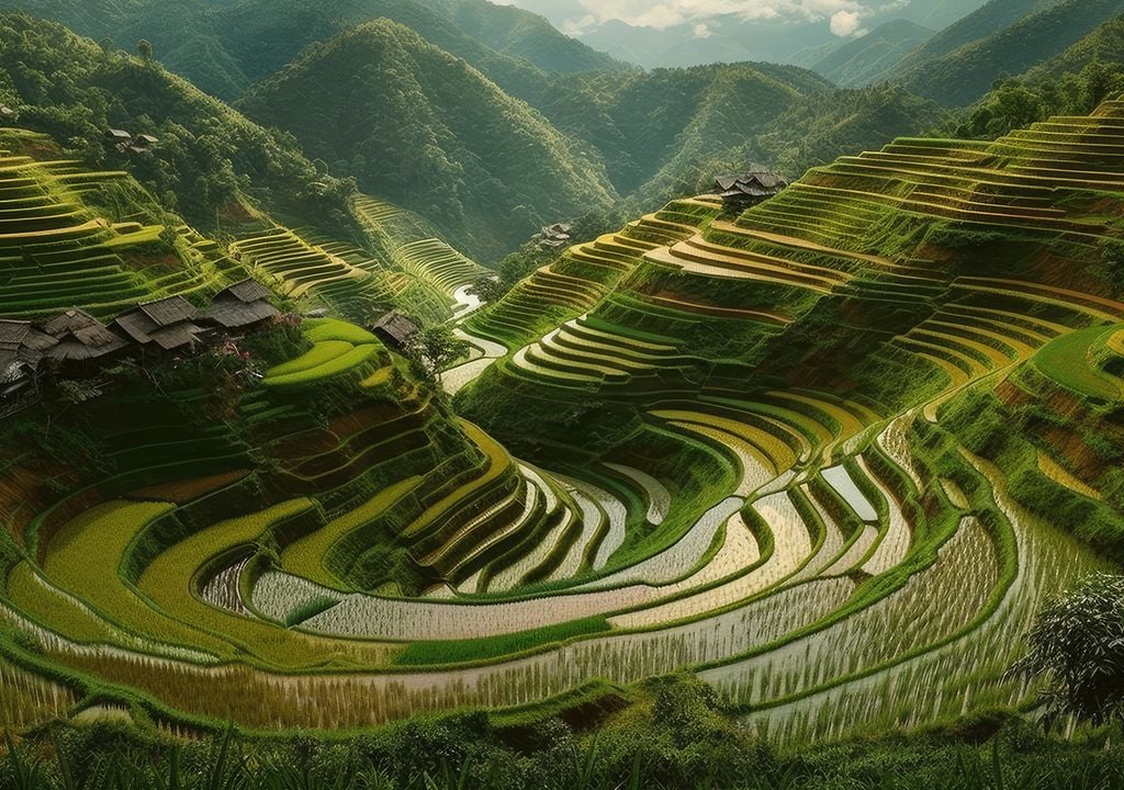 Terrazas arroz