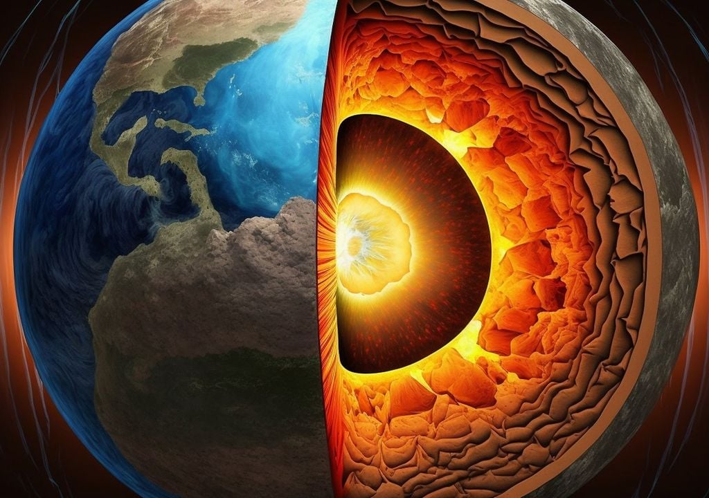 El hallazgo se ubica en un lugar crítico llamado la interfaz manto-núcleo, exactamente a 2.900 kilómetros de profundidad.