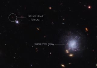 Neutron star merger spews out heavy elements in second-brightest gamma-ray burst ever recorded