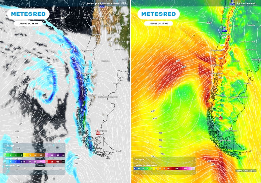precipitación y viento máximo previsto precipitación y viento máximo previsto