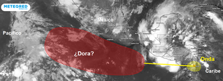 La extraña tormenta tropical Dora se podría formar frente a las costas occidentales de México