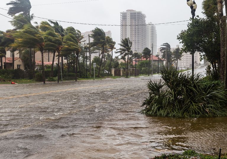 Calles inundadas en Florida Calles inundadas en Florida