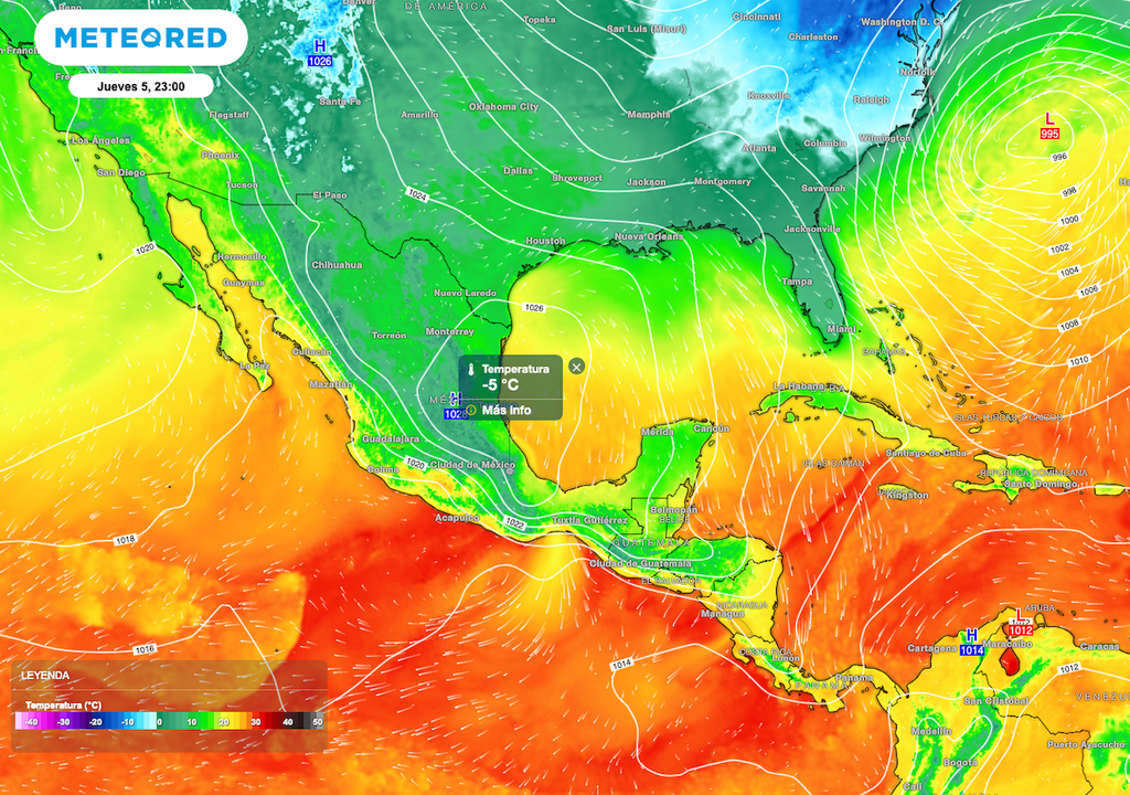 Se mantiene un ambiente frío y gélido, principalmente sobre el Centro y Norte, con posibles heladas al anochecer en zonas montañosas, de valle y en el Eje Neovolcánico.