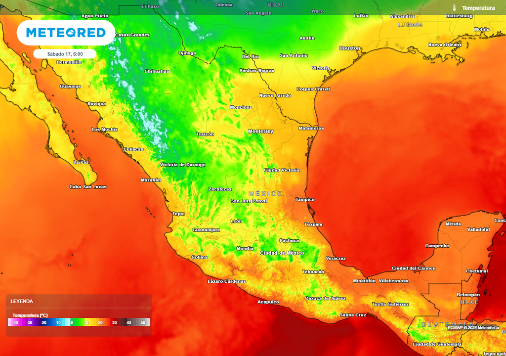 Temperaturas en grados Celsius Temperaturas en grados Celsius