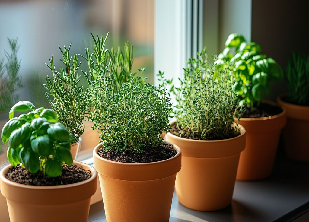 Les herbes aromatiques peuvent se cultiver en intérieur.