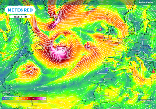 'Fábrica' da Terra Nova em ação: produzirá mais três tempestades em 7 dias; os efeitos em Portugal