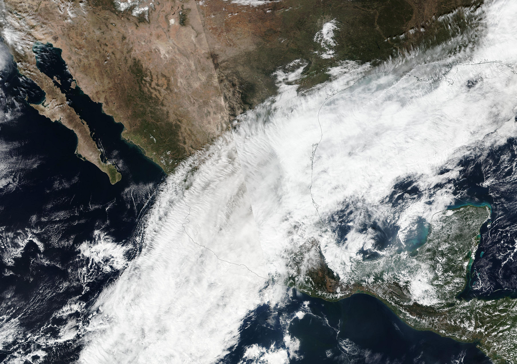 La corriente en chorro típica con El Niño