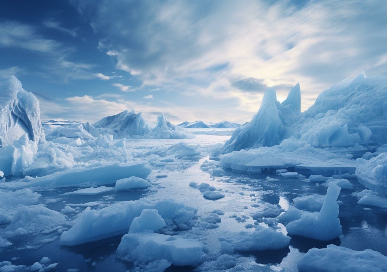 Bajo condiciones frías y temperaturas de hasta -20°C en promedio, la extensión del hielo marino es mayor este inicio de enero.