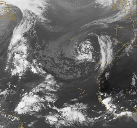Fases De Una Borrasca Y Ciclogénesis En La Cercanía De Canarias