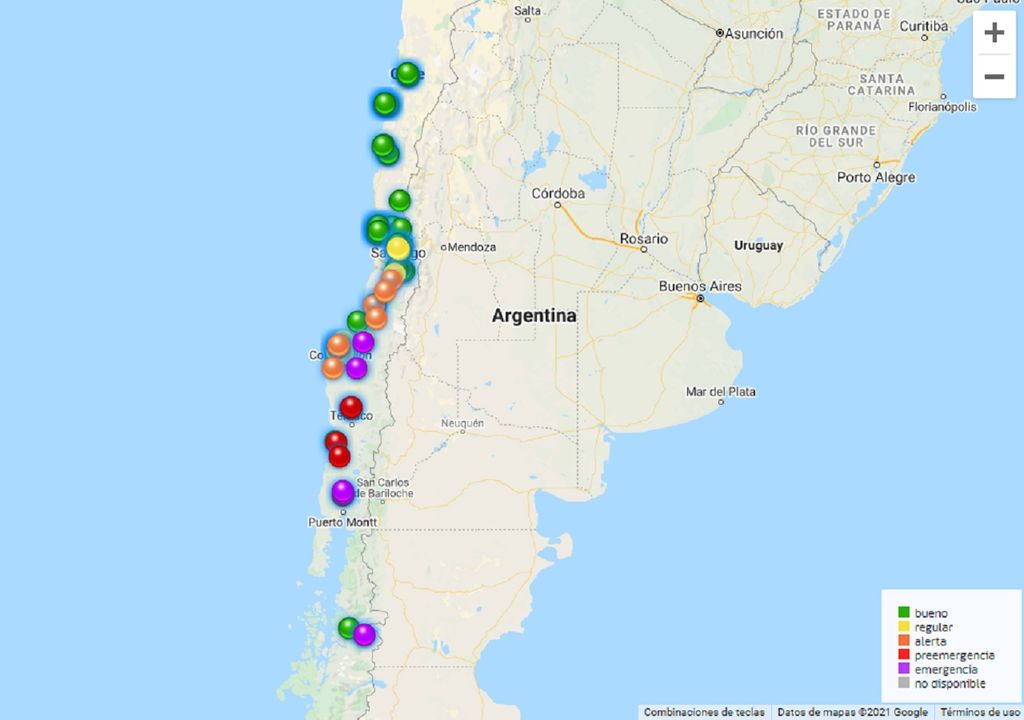 SINCA; contaminación del aire; material particulado