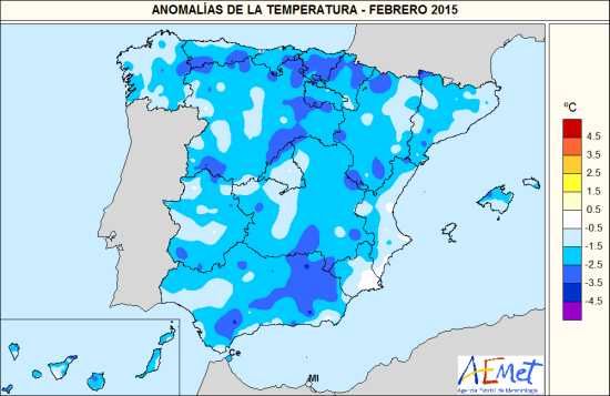 Febrero 2015, Frío En General Y Húmedo En El Norte