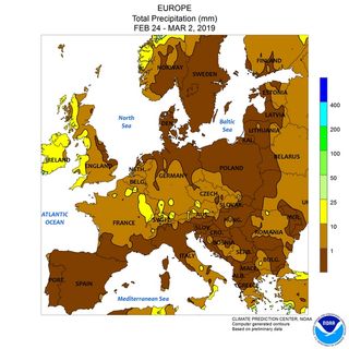 Febrero de 2019: consideraciones térmicas preliminares