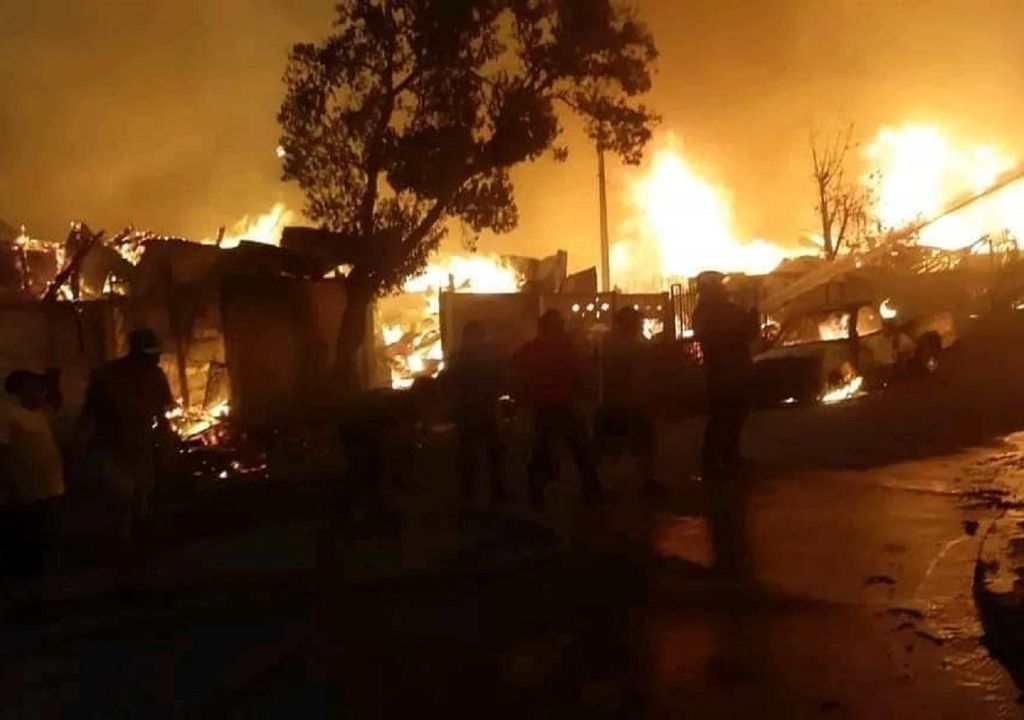 Incêndio florestal; Pimenta; Casas; evacuação; desastre