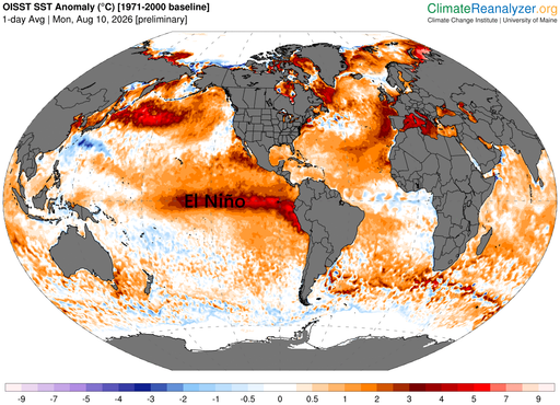 Los expertos de la NOAA ya lo dan por seguro: el fen&oacute;meno de El Ni&ntilde;o ser&aacute; muy fuerte, de r&eacute;cord e hist&oacute;rico
