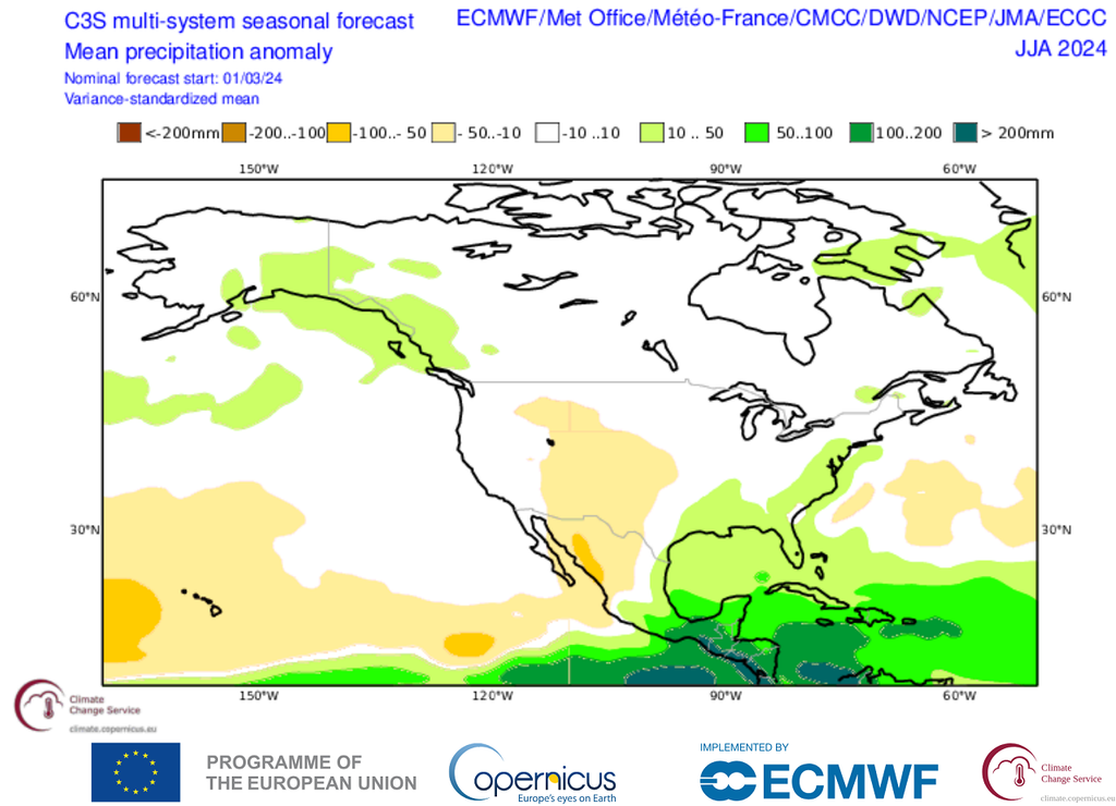 Ensamble de anomalía de precipitaciones Ensamble de anomalía de precipitaciones