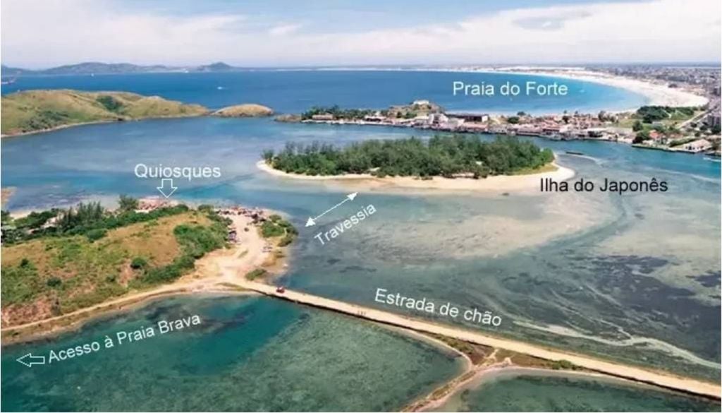 Localização da Ilha do Japonês. Crédito: Divulgação.