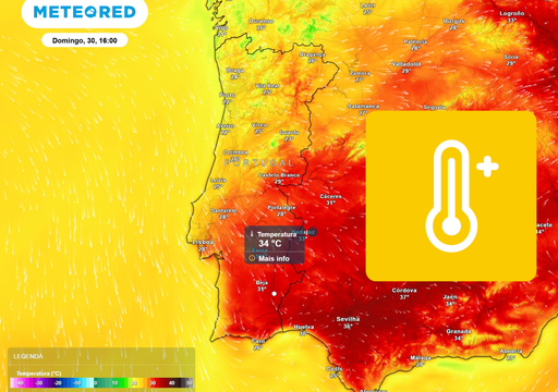 Entre sexta 28 e domingo 30: ar polar abandona Portugal e as temperaturas recuperam para m&aacute;ximas at&eacute; 34 &ordm;C