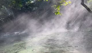 Fen&ocirc;meno raro no Rio da Prata transforma paisagem durante frio em MS