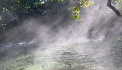 Fen&ocirc;meno raro no Rio da Prata transforma paisagem durante frio em MS