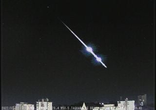 Fenómeno raro: meteoro explota dos veces en el cielo de Brasil