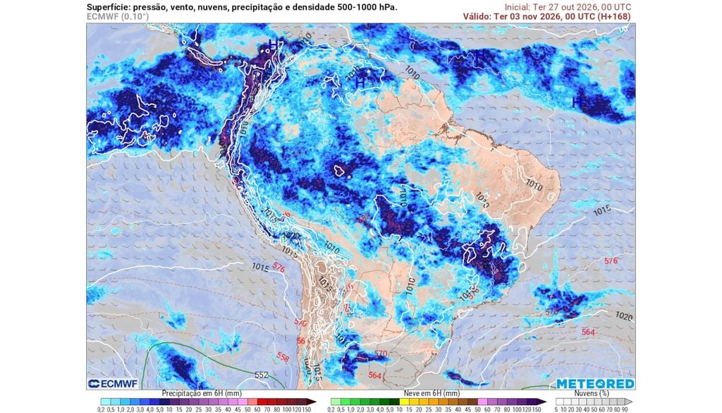 Previsão de chuvas no final da segunda-feira. Previsão de chuvas no final da segunda-feira ilustra regiões que serão mais afetadas pelas chuvas ao longo do feriado de finados. Isso inclui boa parte do Sudeste, Centro-Oeste e Norte.