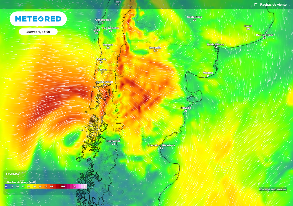 Viento, Rafagas, Alerta, Patagonia, Argentina, Pronostico